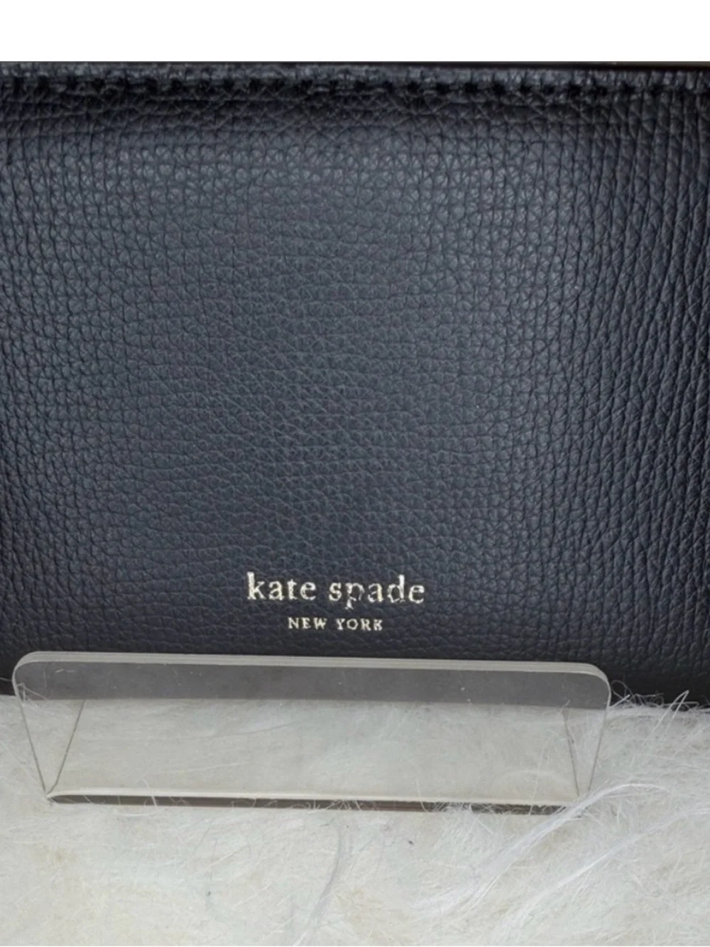 NWOT KATE SPADE:FRENCHIE DOG:SMALL WALLET CARD HOLDER & ZIP COMPARTMENT OUTSIDE